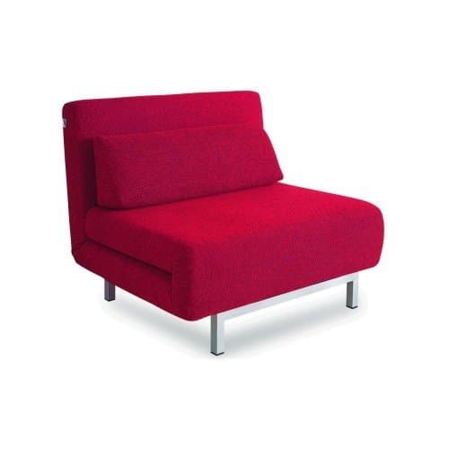 Inc Grey Fabric Uphsoltered Sofabed chair Red