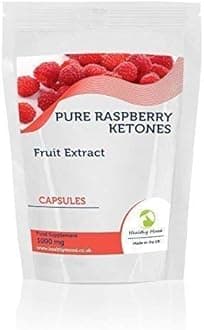 Raspberry Ketones Fruit Extract 1000mg Supplement 7 Capsules Weight Loss and Obesity Increase Lean Body Mass Improve Hair Growth Nutrition Supplements HEALTHY MOOD UK Quality Nutrients