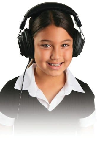 Califone Switchable Stereo/Mono Headphones - Black