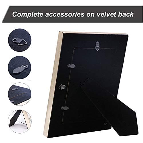 Meetart 4x6 2 Pack Mirror Photo Frames Sets for Wall Pictures Decor or Table Stand