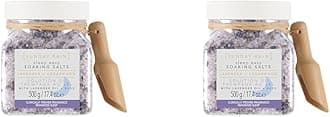 Sunday Rain Sleep Easy Luxury Relaxing Soothing Bath Soaking Salts, Vegan and Cruelty-Free, Lavender and Cedarwood, 500g (Pack of 2)