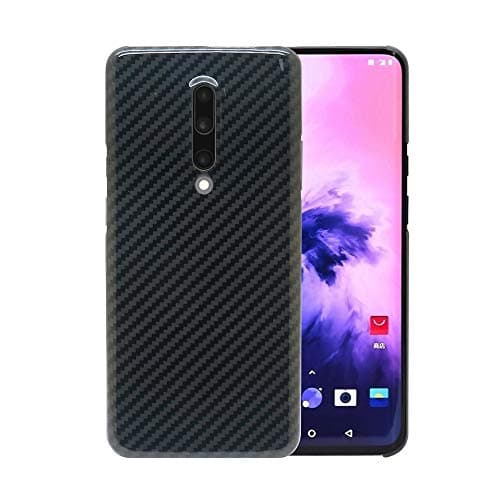 Oneplus 7 Pro Case, 0.7mm Ultra Thin Luxury Real Aramid Fiber [Real Body Armor Material] Carbon Fiber Pattern Protective Case Cover for Oneplus 7 Pro 1+ 7Pro (Glossy Black)