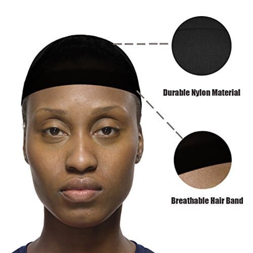 4 Pack Wig Caps,High Quality Unisex Nylon Wig Cap（Brown and Black）