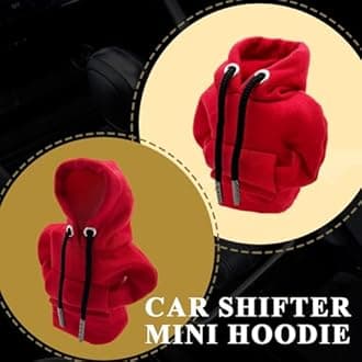 2PCS Gear Shift Hoodie, Upgraded Universal Hoodie Car Gear Shift Cover, 6.7Inch Funny Shifter Hoodie, Car Interior Accessories Car Shifter Stick Protector Decoration for Most Car Gear Shift Levers