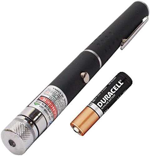 Cartshopper Green Laser Disco Pointer Pen Beam with Adjustable Cap to Change Projected Design-5mw