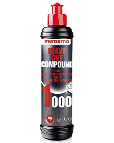 menzerna "Heavy Cut Compound 1000" I Abrasive Polishing Compound for Deep Scratches, Sanding Marks, Swirls, Hologram I Scratch Repair Buff Compound I Silicone Free I 8 oz