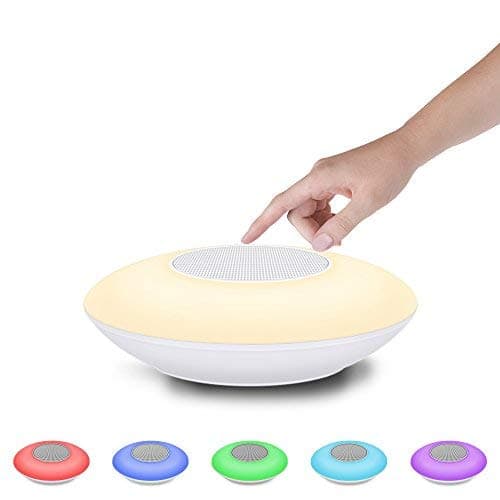 Night Light Bluetooth Speaker, Portable Wireless Bluetooth Speakers, Touch Control, Color LED Speaker, Bedside Table…