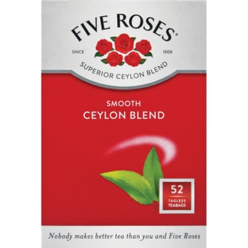 Tea, 52 Tagless Teabags | 100% Pure Ceylon Tea |Black tea|
