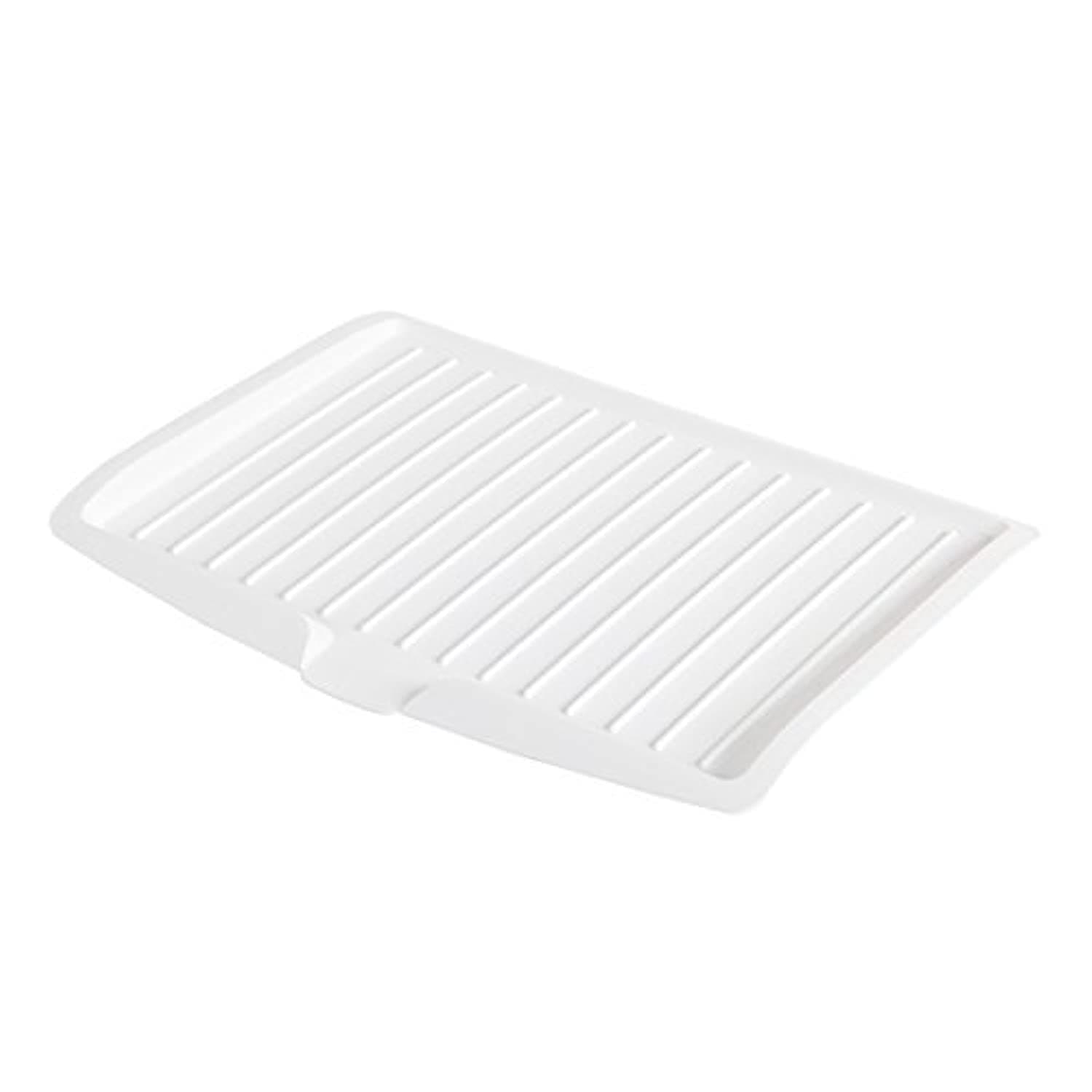 Kitchen Utility Draining Board, Light Weight, Space Efficient, Water Drain (White)