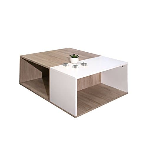 Couchette Bivolume Oak Coffee Table with White Box, Coffee Table/Centre Table