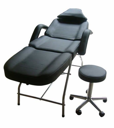 Black Facial Bed with Free Stool
