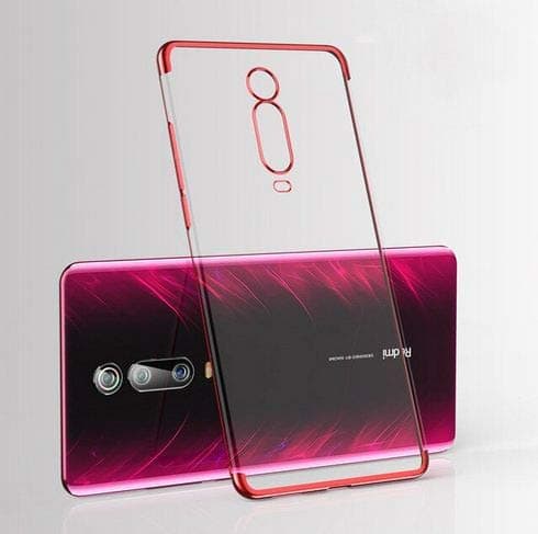 MOBITUSSION® Luxury Soft Transparent TPU with Camera Protection Layer Back Case Cover for Redmi K20 / Redmi K20 Pro (Red)