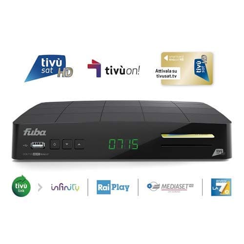 Fuba ODE715 HD Decoder and Tivusat HD SmartCard PRE-ACTIVATED