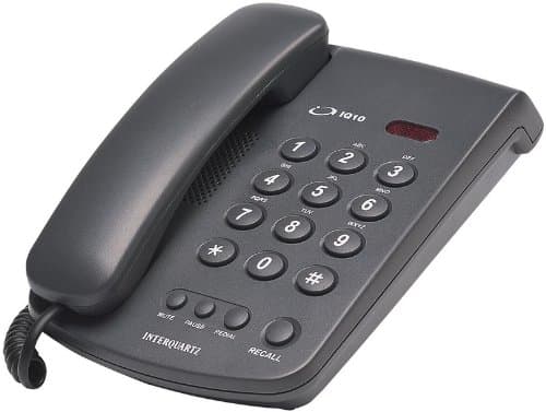 Interquartz9310B7 Corded Office Phone - Black