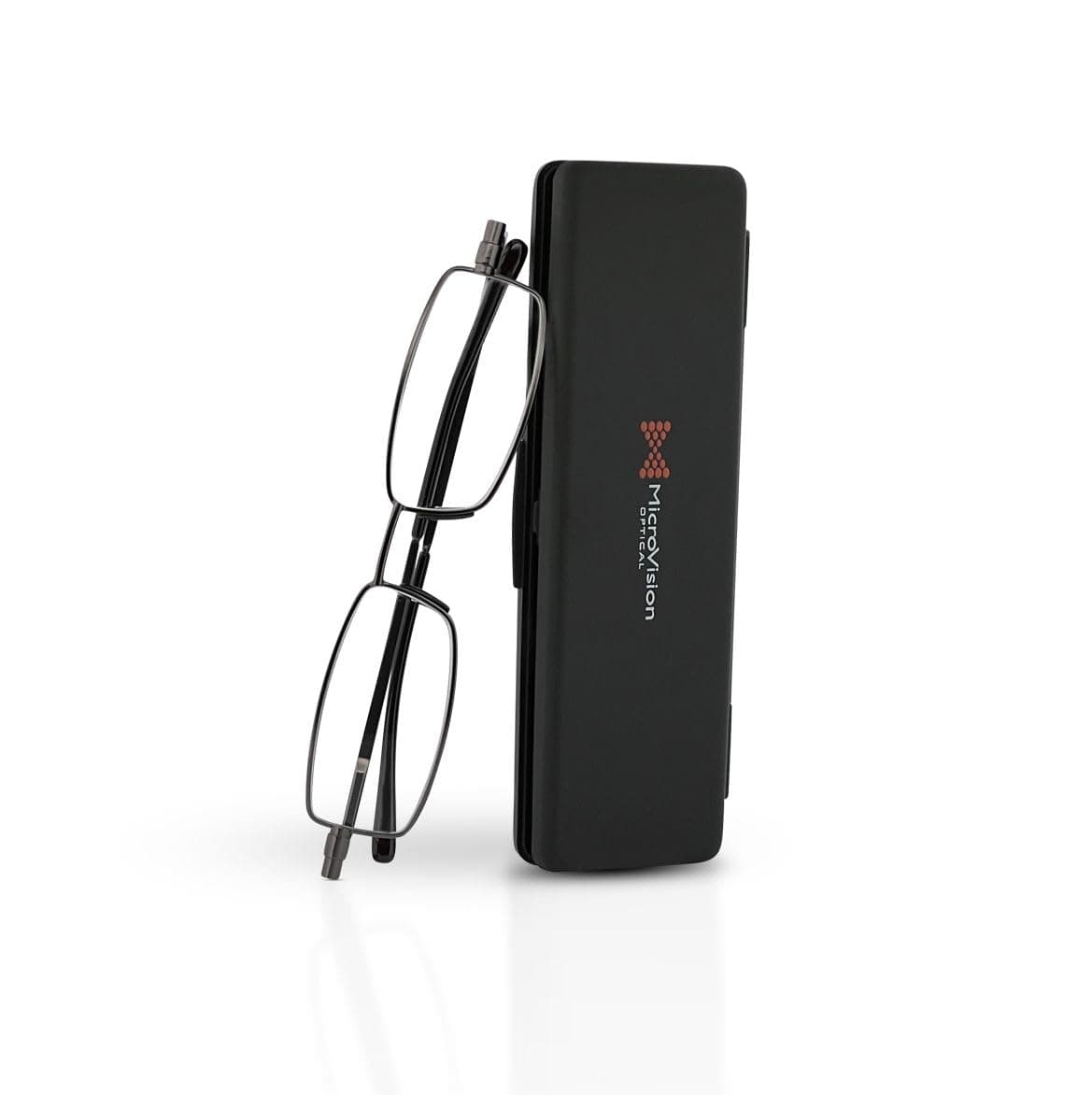 Flat Folding Reading Glasses With Compact Case For Women and Men, Slim, Foldable Frame Eyeglasses
