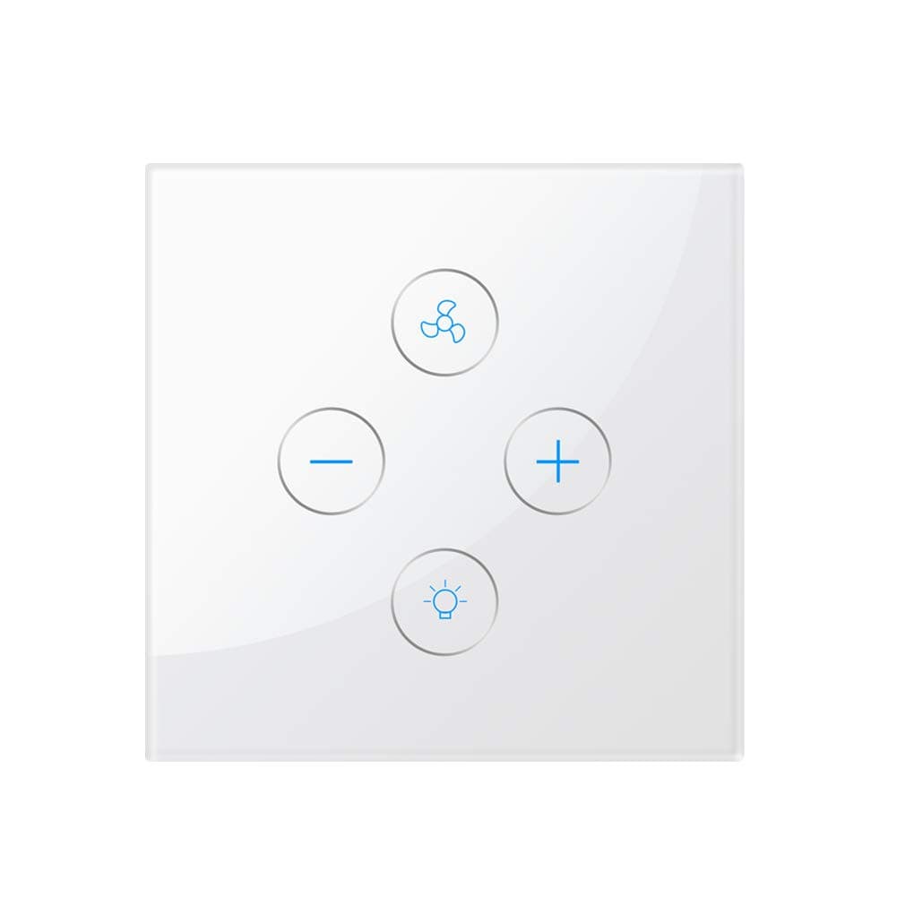 Smart Ceiling Fan Light Switch,Wireless WiFi Fan Lamp Switch Compatible with Alexa,Google Home Assistant [Voice/Remote/Touch Control] [Timer Function]