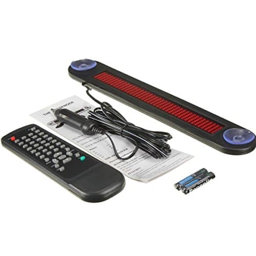 Slim model in-car LED message sign led car display 7x40 remote control