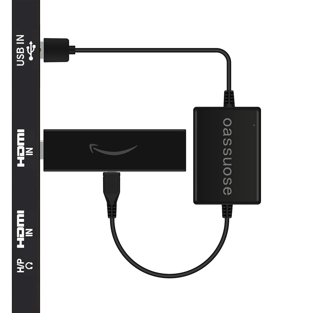 Oassuose USB Power Cable Adapter for Fire TV Stick,Powers Streaming TV Sticks Directly from TV USB Port(Eliminates AC Adapter and Very Long Power Cable)