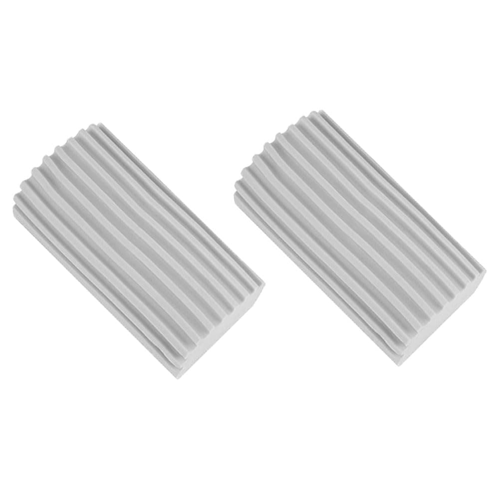 Esforzarse2 Pack Grey Damp Clean Duster Sponge, Cleaning Sponges Durable Magic Dust Wet Sponges Non-Scratch, Cleaning Products,Dusters for Cleaning Baseboards, Railings, Vent, Fans, Adiators, Cobwebs