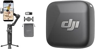 DJI Smartphone Gimbal Osmo Mobile 7P Gimbal Stabilizer + DJI Mic Mini Transmitter (Infinity Black)