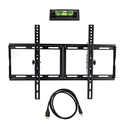 TV Wall Mount Bracket for most 17-72 inch LED LCD and Plasma Flat Screen TVs VESA 600 x 400 3" Extension 132lbs Black
