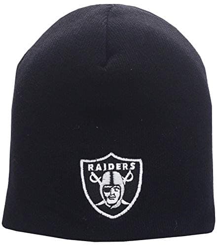 Black Skull Raiders Logo Knit Hat