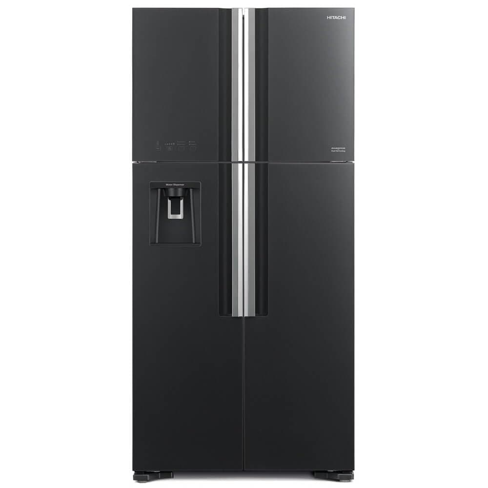 760L Gross, Net 540L, Side By Side 4 Doors Premium Refrigerator, 10 Year Warranty on Inverter Compressor, No Frost Fridge, Dual Fan Cooling, Movable Twist Ice Tray, Glass Grey-RW760PUK7GGR