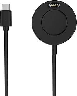 for Garmin Watch Charger Compatible with Garmin Vivoactive 6/5, Fenix 8/7/6/5, Forerunner 970/570/265, Instinct, Venu 4/3s, Charger Cable with 3.3 ft/1 m USB-C Charging Cable, Black