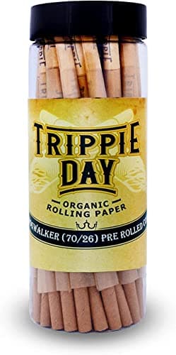 Trippie Jay Shorty Dogwalker Cones | 75 Pack | Includes Packing Sticks | (70/26 mm) | Puff Puff Puff