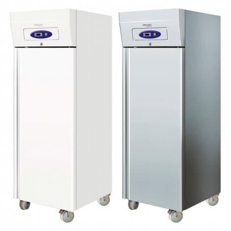 Tefcold RK505 Range Solid Door Chiller and Meat Cabinet Chilled Storage with White 2010(H)x680(W)x710(D) 466 Litre 3 Shelves -2 Year Parts Warranty Included