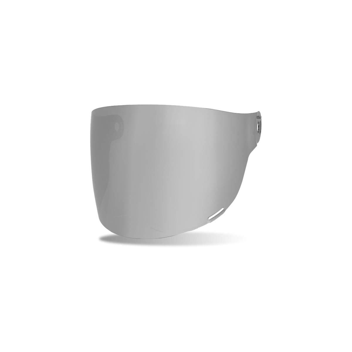 Bullitt Flat Face Shield (Brown Tab) (Silver Iridium)