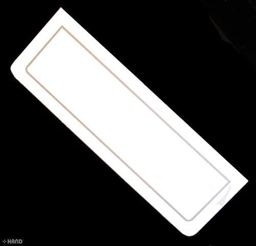 NO.18 White Fabric Sample Header Cards 20x7cm, 691g - Pack of 70 Cards
