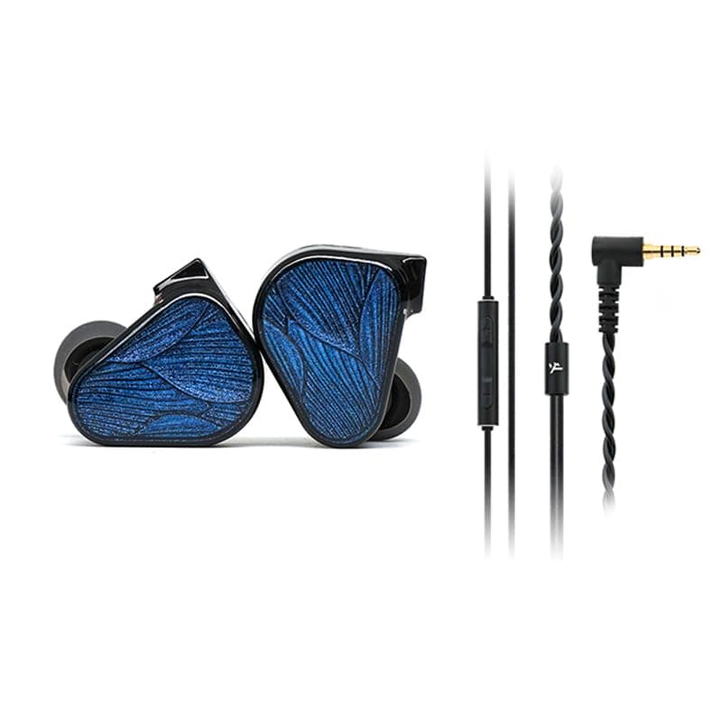TRUTHEAR x Crinacle Zero: BLUE2 Dual Dynamic Driver In-Ear Headphones with Detachable Cable (3.5mm + Microphone Cable)