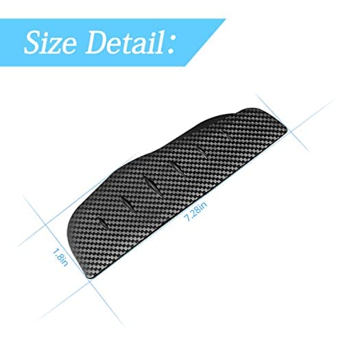 2Pcs Car Rear View/Side Mirror Rain Visor Guard, Carbon Fiber Appearance , Waterproof Smoke Guard Auto Eyebrow Cover, Exterior Accessories for Most SUV, Vehicle (Carbon Fibre/Black)