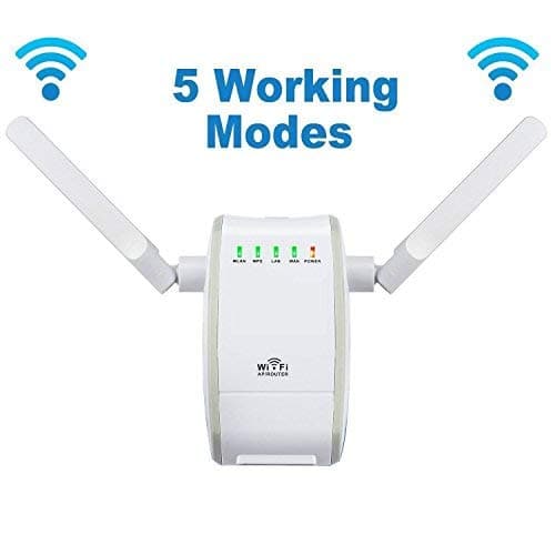 Wifi Router,XINGDONGCHI 300Mbps Wireless Range Extender Hotspot Access Point Amplifier Wireless-N Mini AP Signal Booster 802.11n/b/g High Speed Network Router/AP/Client/Bridge/Repeater Modes with WPS