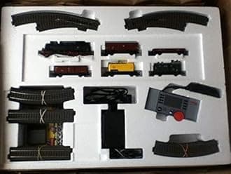 MARKLIN HO Digital Deluxe Starter Train Set 29531 with STEAM 2-8-2 BR-86 Locomotive+5 Cargo Cars+Large Oval C Tracks W/SWITCHES+TRANSF.110V.18V.A.+Mobile Station Control+Catalog.+PAPERWORKS
