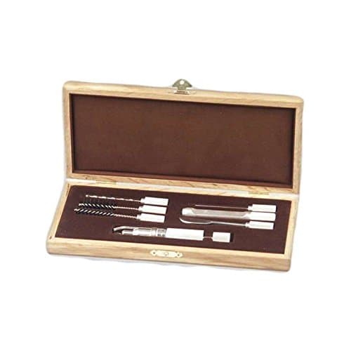 Pipe Smoking Maintenance Service Kit With 7 Chrome tools In wooden case new
