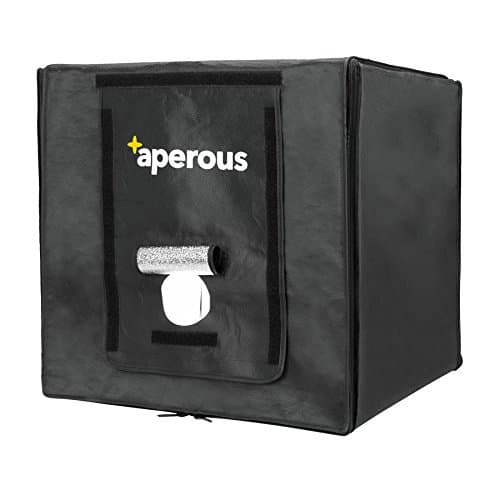 Aperous Photo Studio Light Box Tent Kit / LED Lighting / Portable / 16" x 16" Cube Photography Light Box