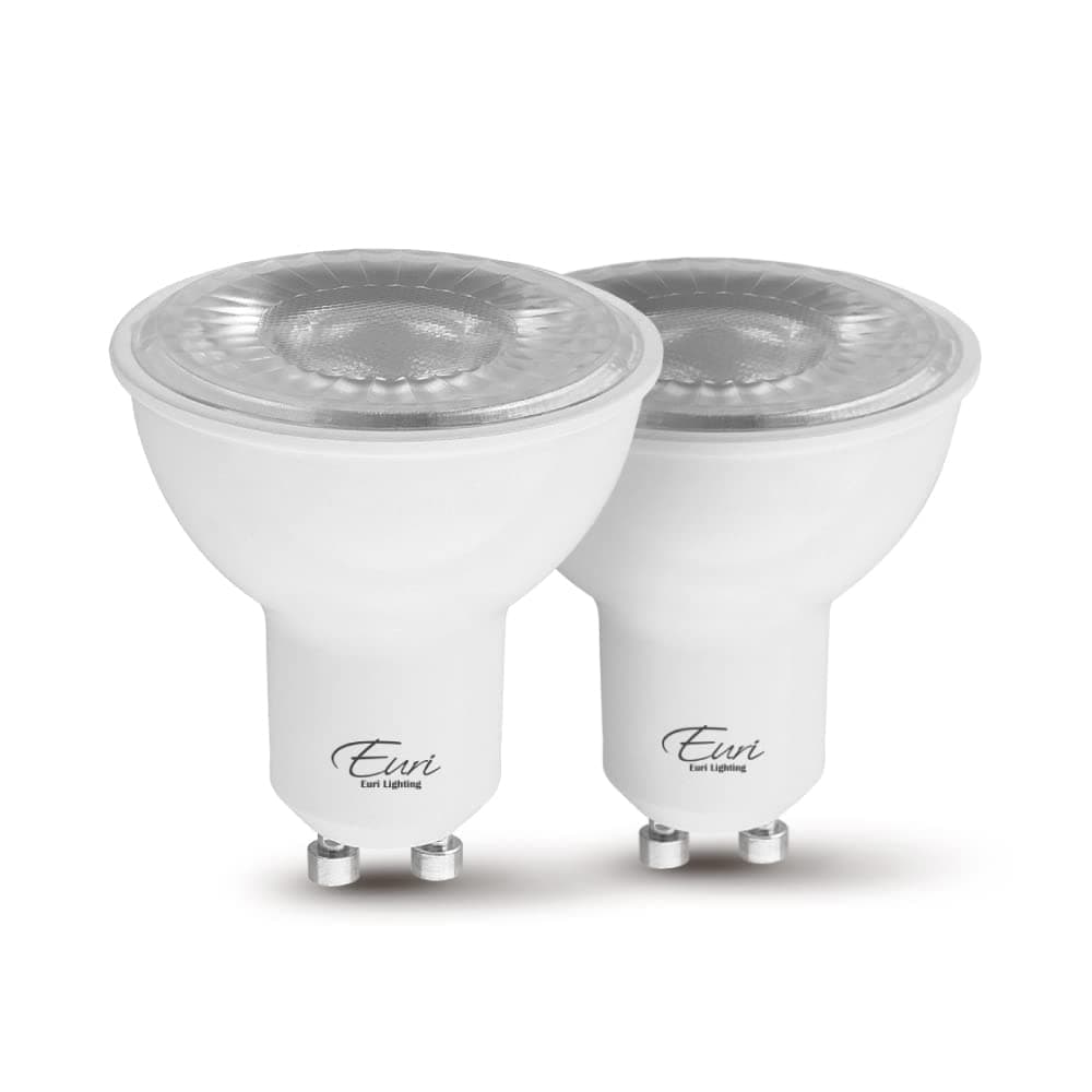 EP16-7W5020eG-2 Dimmable LED PAR16, GU10 Base, 7W (50W Equal) 500lm, Warm White (2700K), 80CRI, 40° Angle, Damp Rated, UL, Energy Star, 3YR 25K HR WTY, One Count of 2