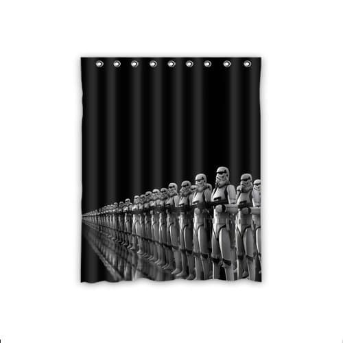 Personalized Custom Stormtrooper Star Wars Window Curtains/Drape/Panels/Treatment Thermal Insulated Blackout Window Curtains 52" x 63" Inch