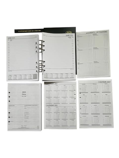 2022 Suitable for Planer A5 Diary /A5 GM Multipurpose Slotted & Hole Punched Day a Page (148x210mm)
