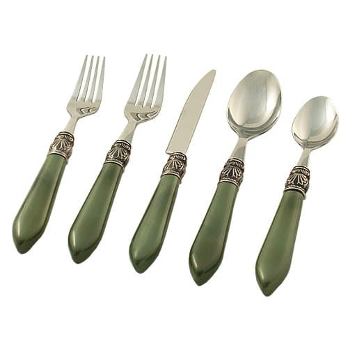 Hampton Signature– Sophia – 20 Piece Flatware Set, Service for 4 – Green