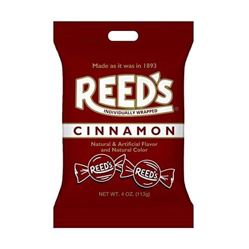 Reeds Cinnamon Hard Candy Peg Bag 4 oz (Pack of 12)