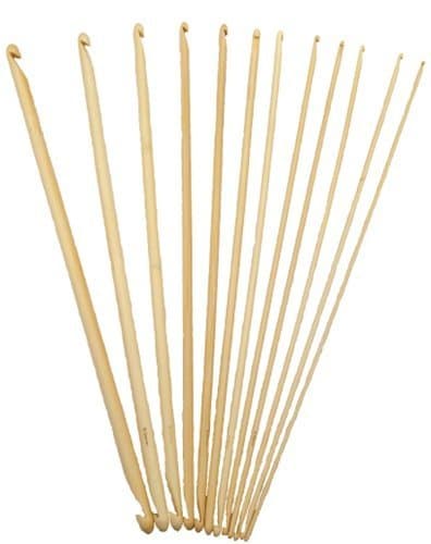 14" CroKnit Double-Ended Crochet Hook Collection - 12 pc CroHook Set C-N/P
