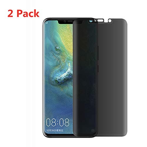 CCDZ [2 Pack][3D Curved] for Huawei Mate 20 Pro Privacy Tempered Glass Anti-Peeping Screen Protector[Anti-Scratch]