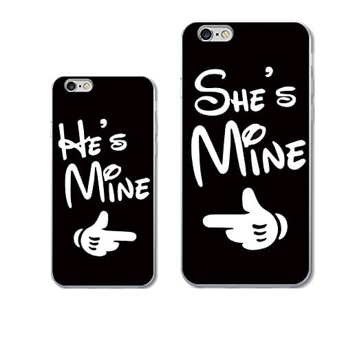 iPhone 6+6Plus Case for Best Friend or Lover-TTOTT Fashion Cute She's/He's Mine Best Friend Lovers Gift Ultra-Slim Bumper Protective Back Case for iPhone[Left for iPhone 6/6S Right for iPhone 6Plus/6S Plus]