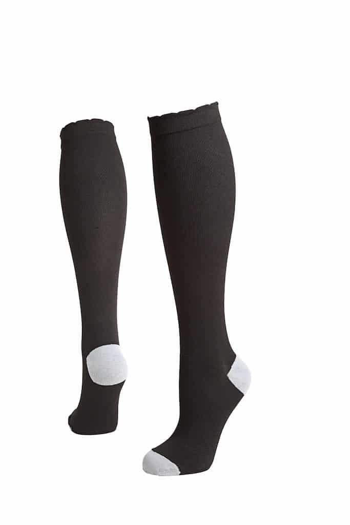Lily TrottersLily Trotters Women's Ultra-Light Solid Black Compression Socks