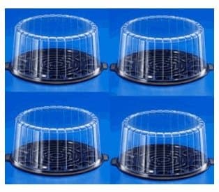 Cakesupplyshop Packaged 10inch Round Double Layer Cake Plastic Carry Container Display Box with Lid (Dome and Base) 25pack