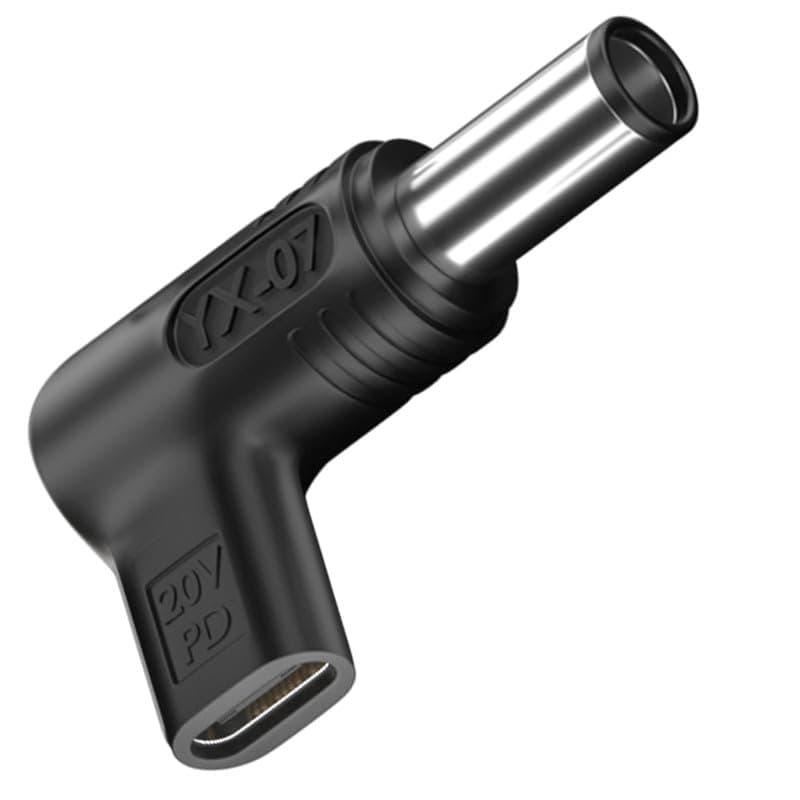 Bacron PD 100 W USB C to 7.4 x 5.0 mm DC Adapter, Male to DC Female 12 V 19 V 20 V Adapter, USB Type C Male Input to DC 7.4 x 5.0 mm Adapter Male Power Supply Charger for HP Laptop Series