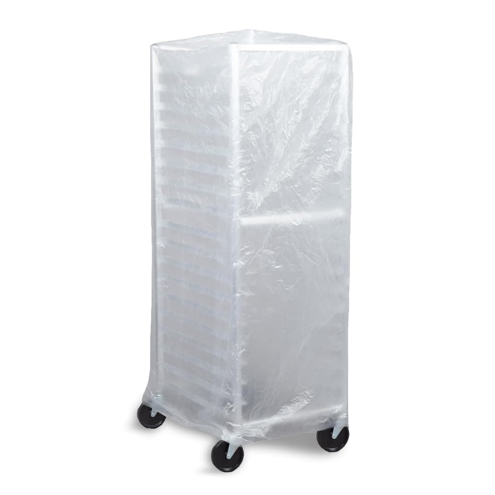 Tronex 50 Pcs Disposable Bun Pan Rack Covers High-Density Polyethylene Food Safe Plastic Bakers Bakery Rack Cover, 26" x 26'' x 83'' (Star Seal Top)